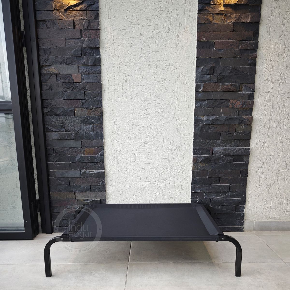 INDUHOGAR - Cama elevada para perros en tubo y lona antifluidos talla L