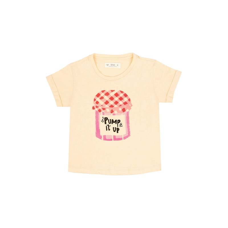 TENNIS - Camiseta manga corta amarilla para niña
