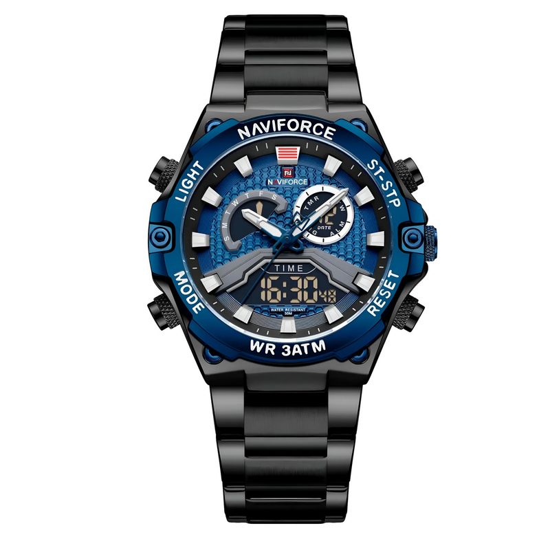NAVIFORCE - Reloj Naviforce Casual Nf9207 Crono Hombre Acero+ Estuche
