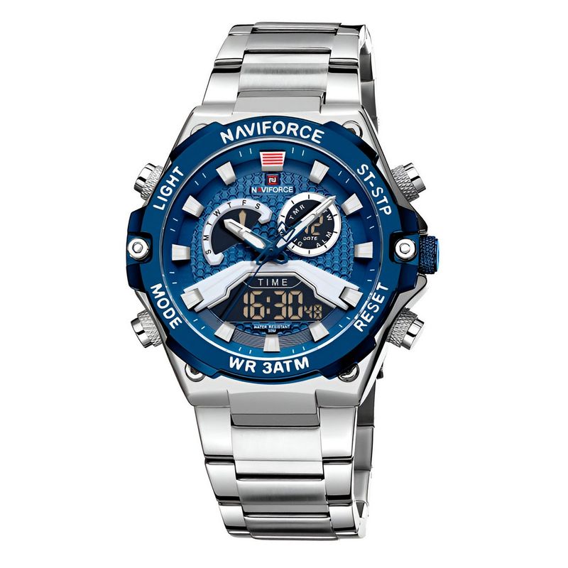 NAVIFORCE - Reloj Naviforce Casual Nf9207 Crono Hombre Acero+ Estuche