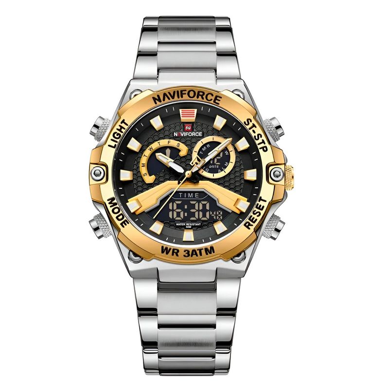 NAVIFORCE - Reloj Naviforce Casual Nf9207 Crono Hombre Acero+ Estuche