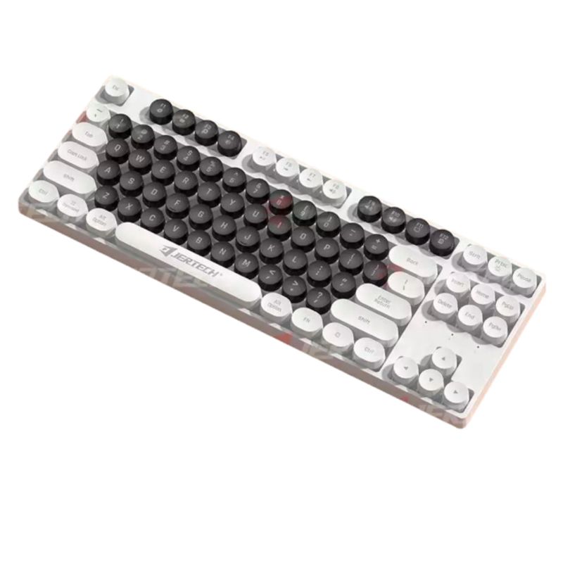GENERICO - Teclado Gamer Alámbrico Membrana Retroiluminación DK600A BlancoNegro