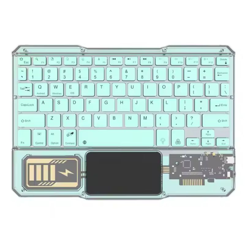 GENERICO - Combo Teclado Y Mouse Bluetooth Recargable Kb-333 Azul
