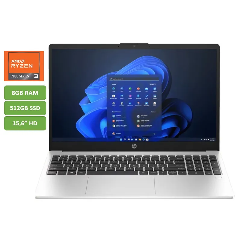 HP - PORTATIL HP - RYZEN 3 7330U - 16GB RAM - 512GB SSD - 15,6" HD - MOD: 255 G10 - COMPUTADOR PORTATIL