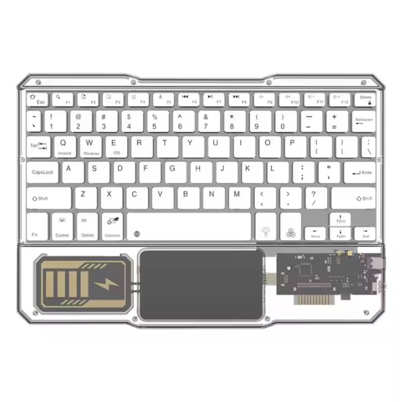 GENERICO - Combo Teclado Y Mouse Bluetooth Recargable Kb-333 Blanco