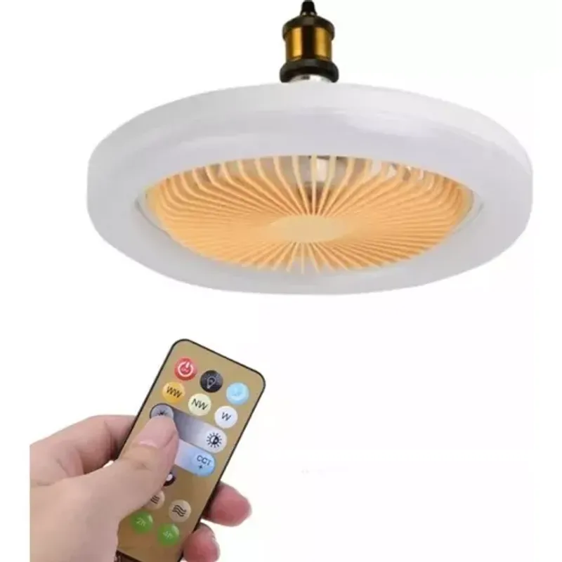 GENERICO - Ventilador Techo Lampara Led Control Iluminacion Ajustable