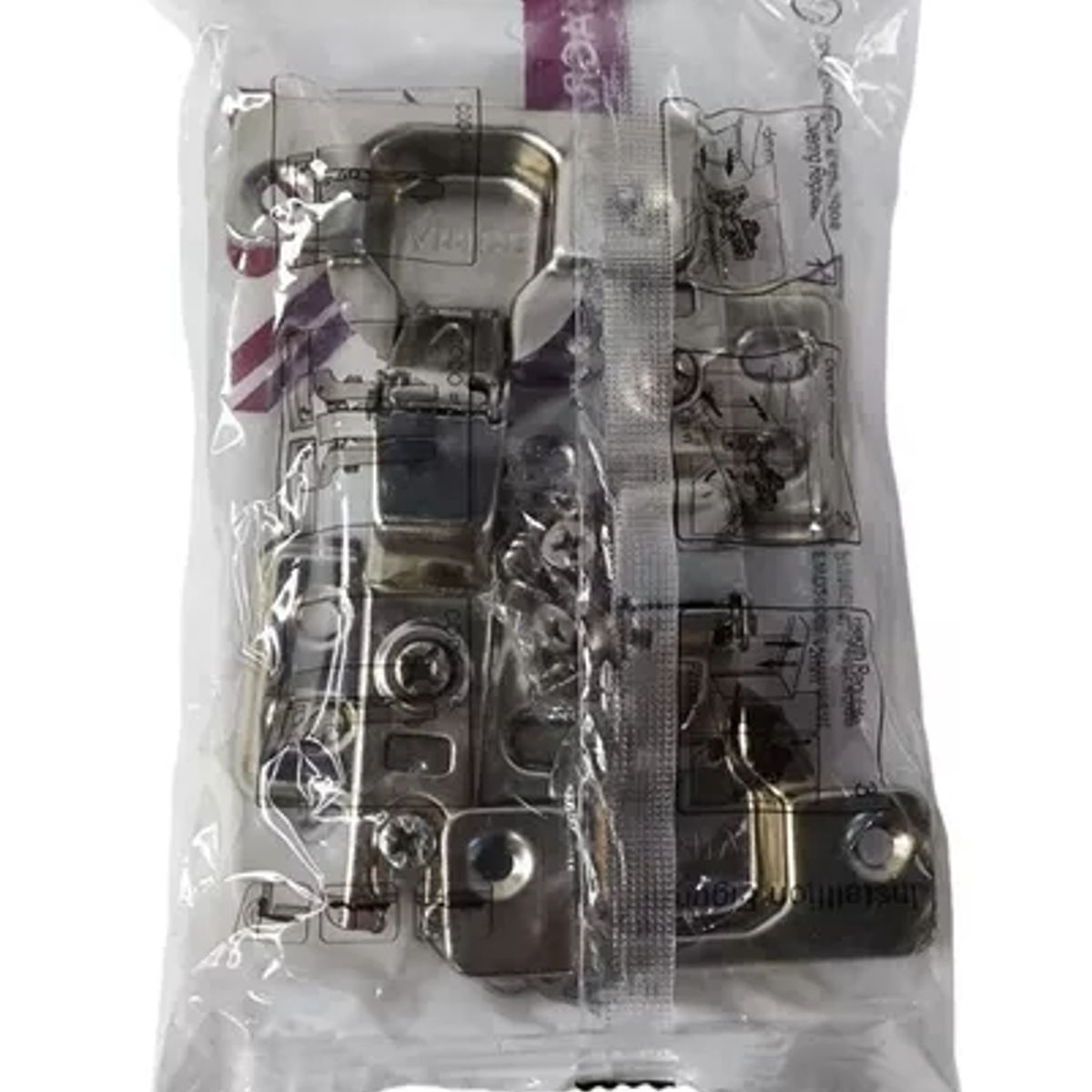 GENERICO - Bisagra Mueble Semiparche Acodada Cierre Lento Cocina X1 Par