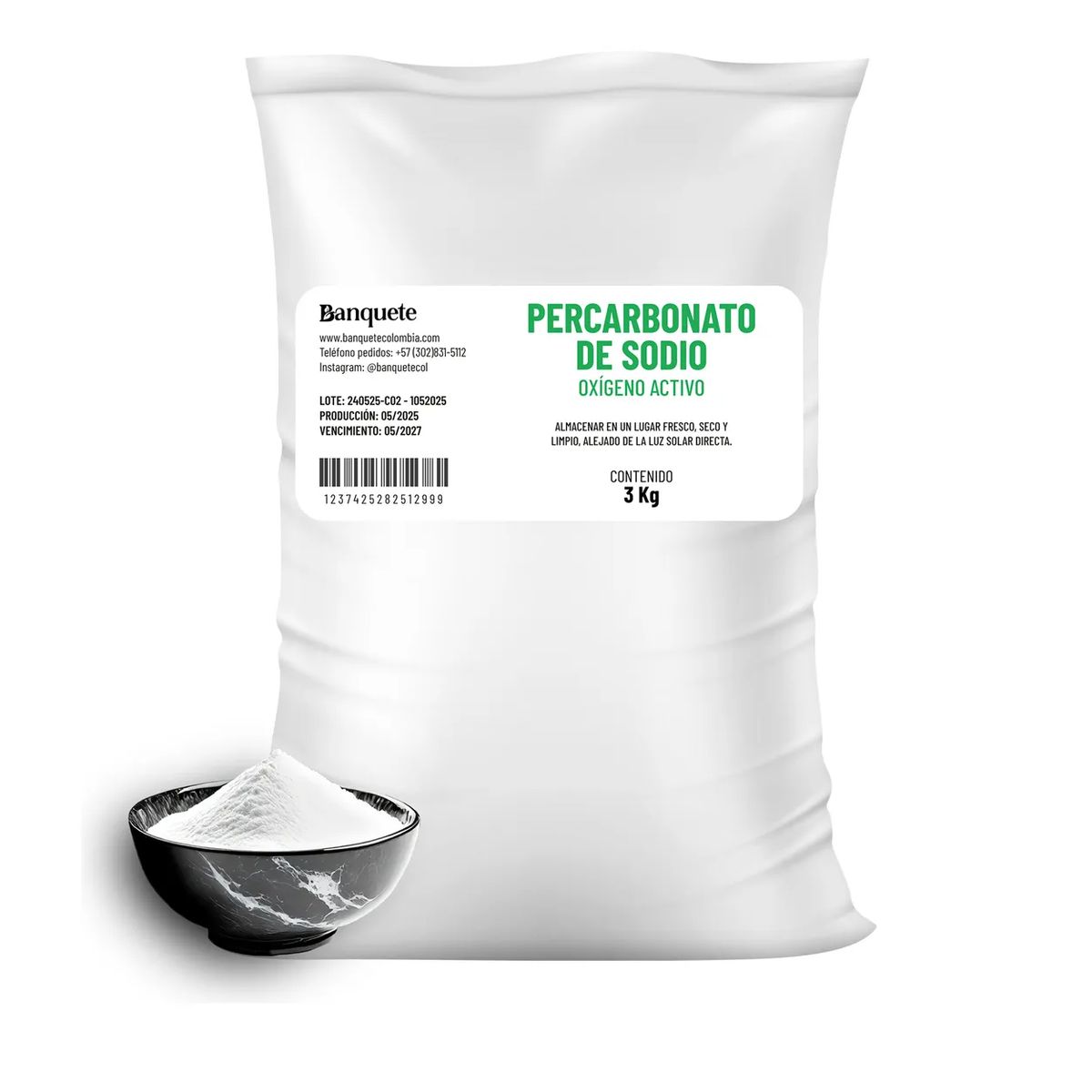 GENERICO - Percarbonato de Sodio 3kg