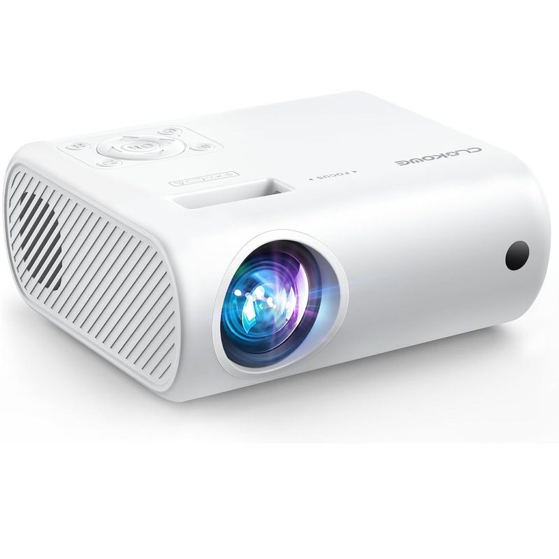 GENERICO - Proyector ClokoWe 9000 Lux Full HD 1080P Video Beam