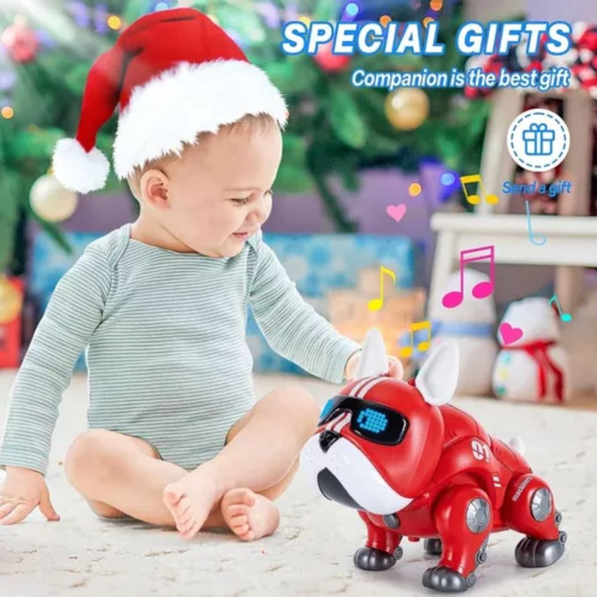 GENERICO - Perro Robot Juguete Regalo Para Bebes Juguete Musical