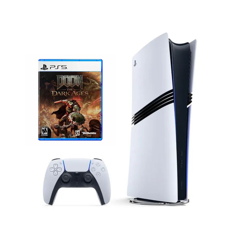 PLAYSTATION - Consola PlayStation 5 Slim con Disco + Juego DOOM The Dark Ages PS5