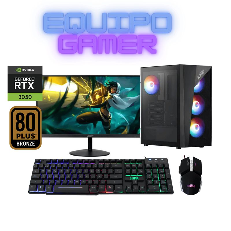 POWER GROUP - PC GAMER AMD RYZEN 7 8700F- MSI RTX 3050- 16GB DDR5- B650M-B- 600W
