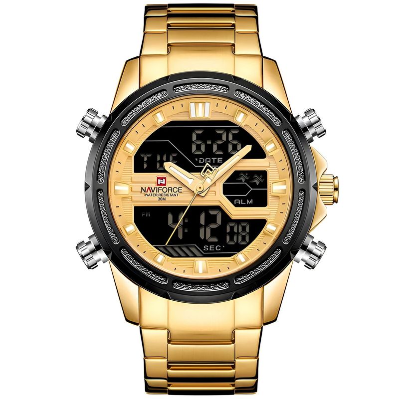 NAVIFORCE - Reloj Naviforce Casual Nf9138s Crono Hombre Acero+ Estuche