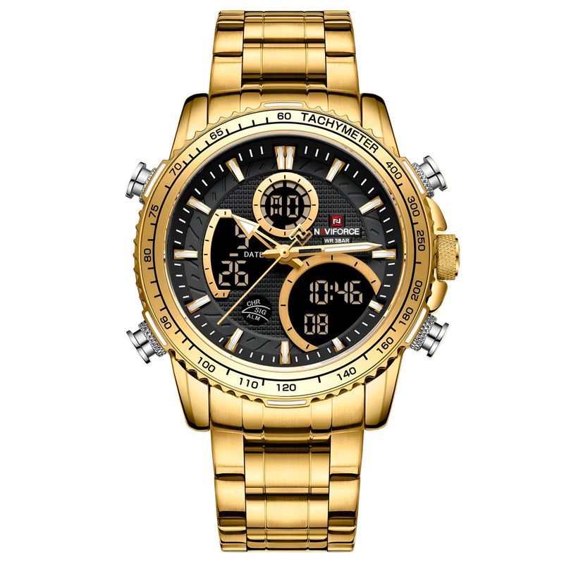 NAVIFORCE - Reloj Naviforce Casual Nf9182 Crono Hombre Acero+ Estuche