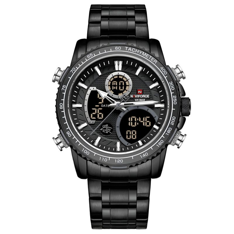 NAVIFORCE - Reloj Naviforce Casual Nf9182 Crono Hombre Acero+ Estuche