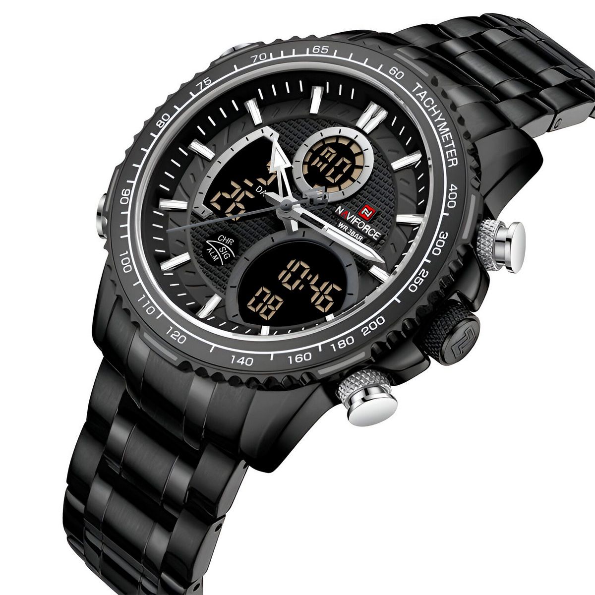 NAVIFORCE - Reloj Naviforce Casual Nf9182 Crono Hombre Acero+ Estuche