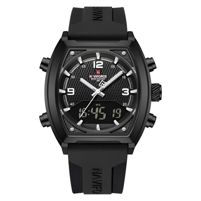NAVIFORCE - Reloj Naviforce Casual Nf9242 Crono Hombre Goma + Estuche