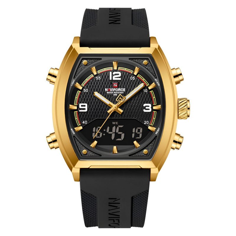 NAVIFORCE - Reloj Naviforce Casual Nf9242 Crono Hombre Goma + Estuche