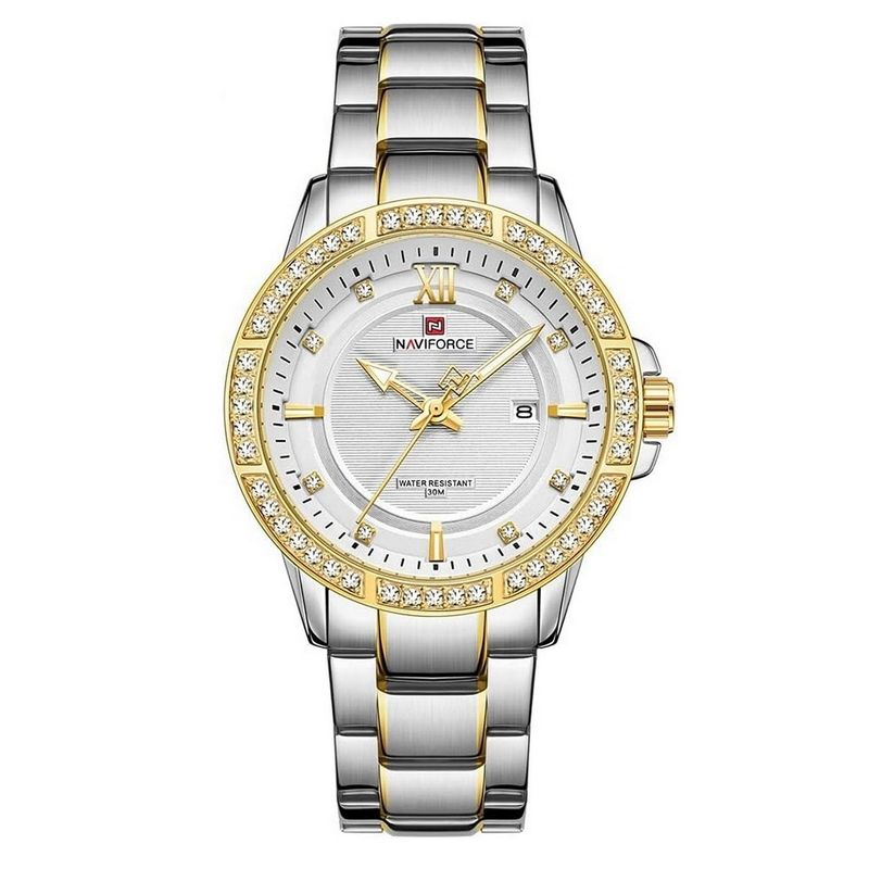 NAVIFORCE - Reloj Naviforce Casual Nf9187 Crono Hombre Acero + Estuche