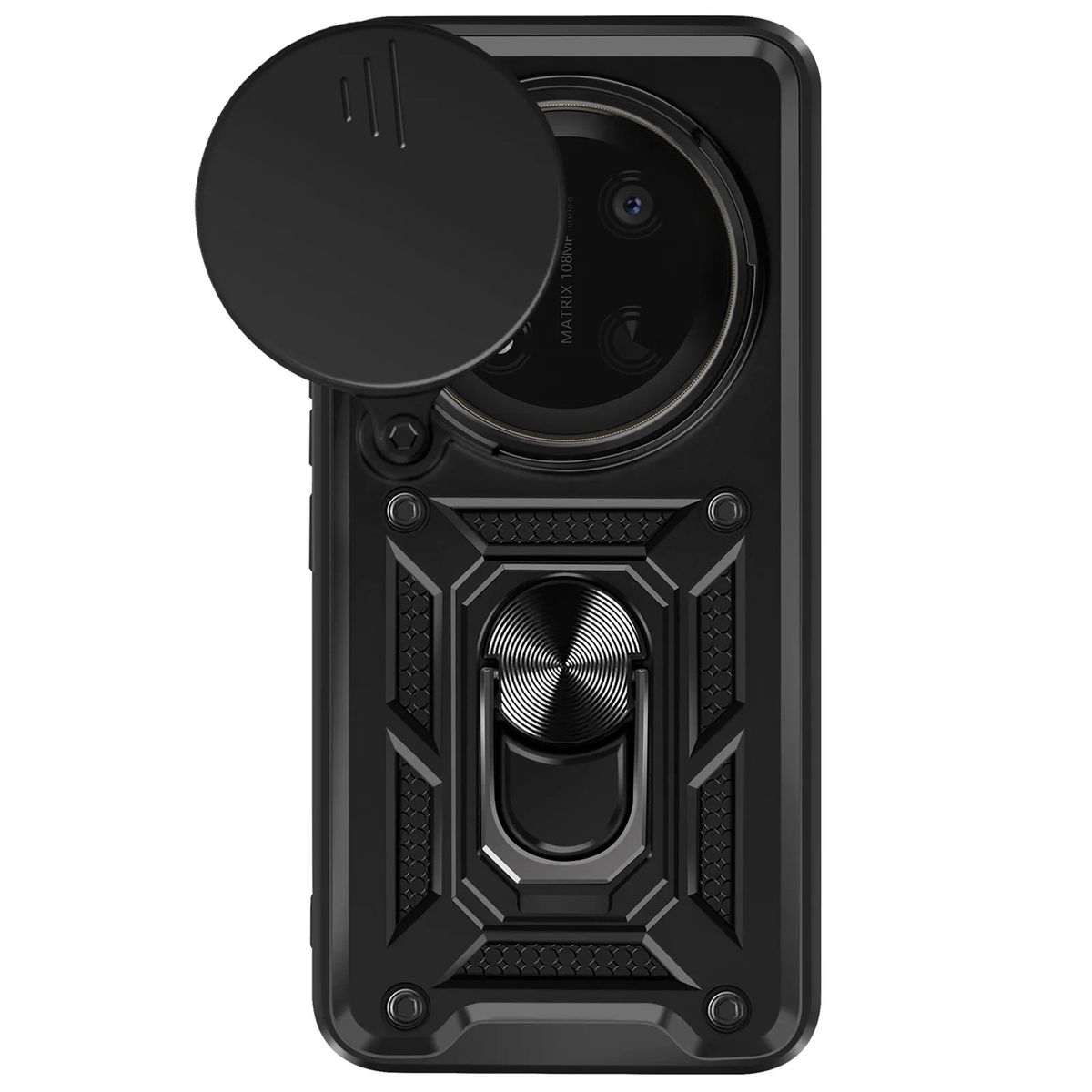 GENERICO - Funda Case Protector Slider Compatible Honor Magic 7 Lite y X9C Negro