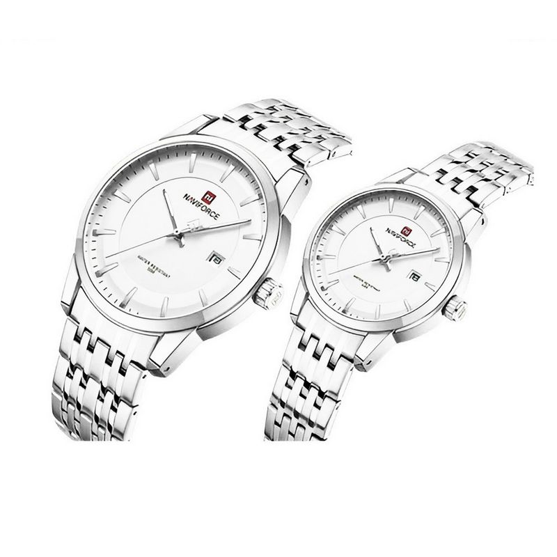 NAVIFORCE - Reloj Naviforce Pareja Nf9228m Crono Love Acero + Estuche