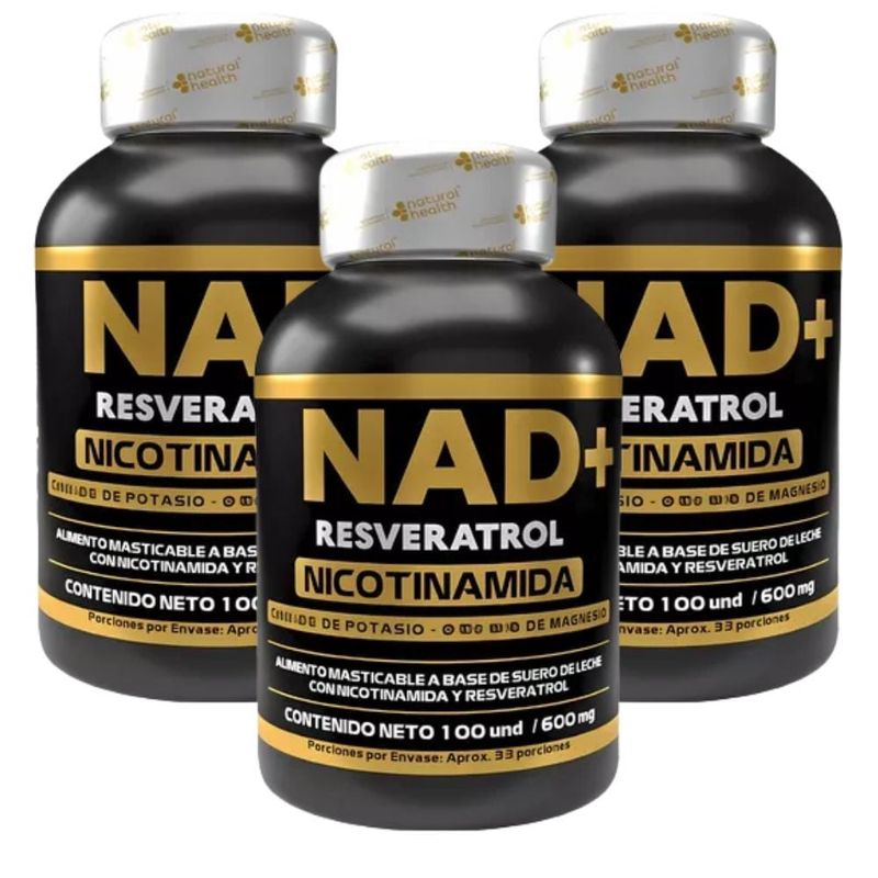 NATURAL ENERGY PRODUCTS - Nad + Resveratrol en Capsulas x3