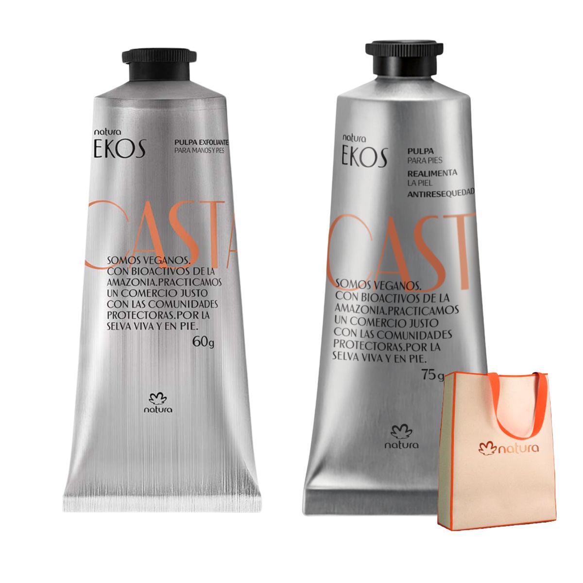 NATURA - Kit crema pulpa manos y pies exfoliante