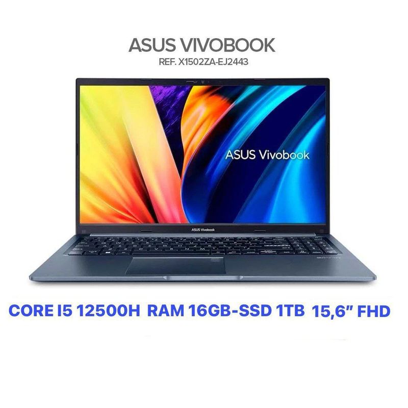 ASUS - PORTATIL ASUS X1502ZA INTEL CORE I5 12500H  1TB SSD 16GB RAM