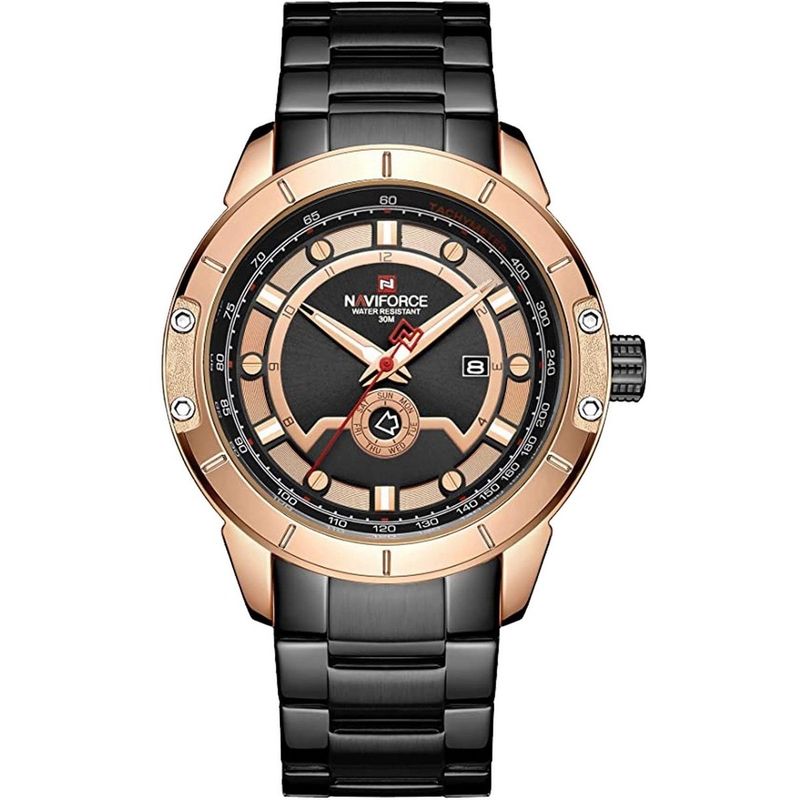 NAVIFORCE - Reloj Naviforce Casual Nf9166 Crono Hombre Acero + Estuche