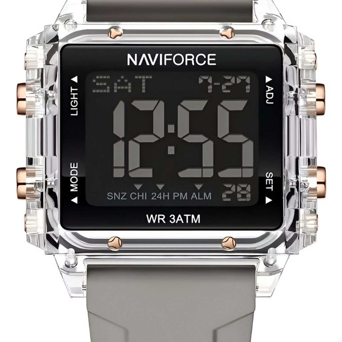 NAVIFORCE - Reloj Naviforce Sport Nf7101 Digital Mujer Goma + Estuche