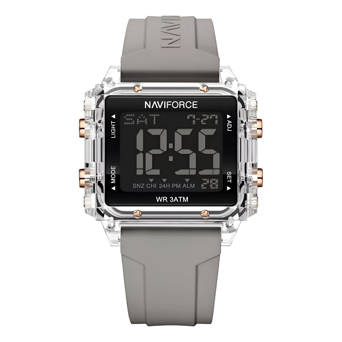 NAVIFORCE - Reloj Naviforce Sport Nf7101 Digital Mujer Goma + Estuche