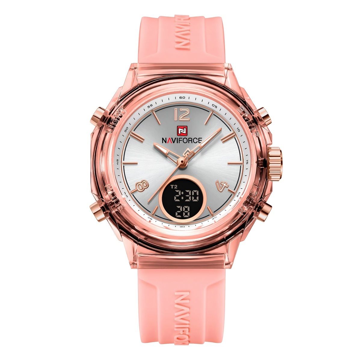 NAVIFORCE - Reloj Naviforce Sport Nf7109 Digital Mujer Goma + Estuche