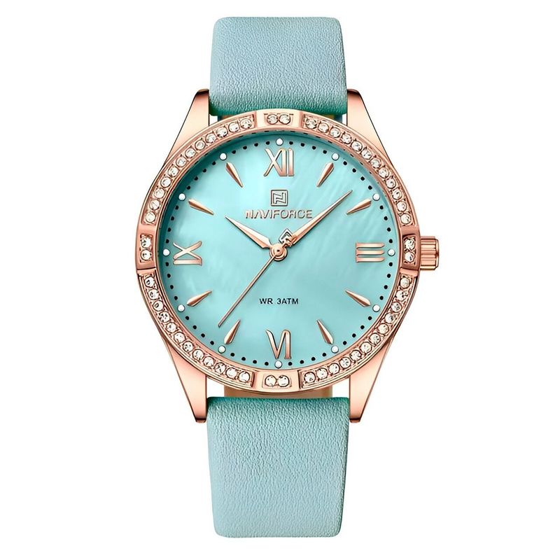 NAVIFORCE - Reloj Naviforce Sport Nf5038 Mujer Cuero + Estuche