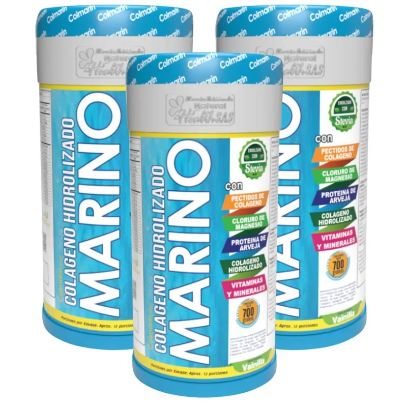 NATURAL ENERGY PRODUCTS - Colágeno Marino Original con Invima x3