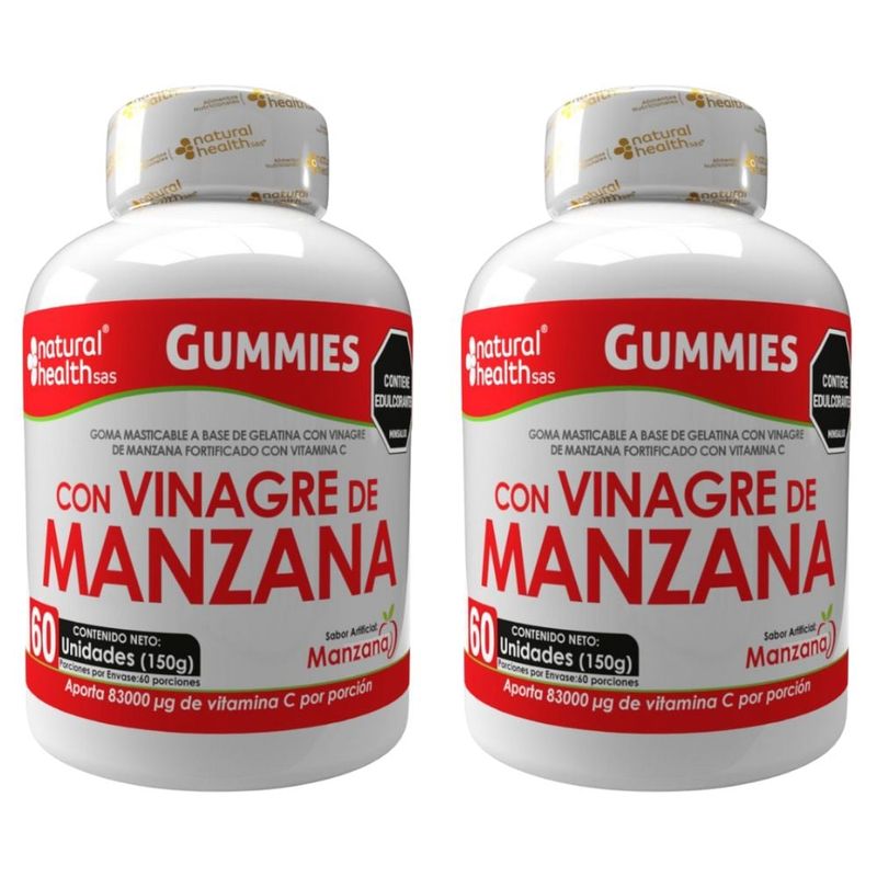 NATURAL ENERGY PRODUCTS - Gomitas con Vinagre Manzana x2