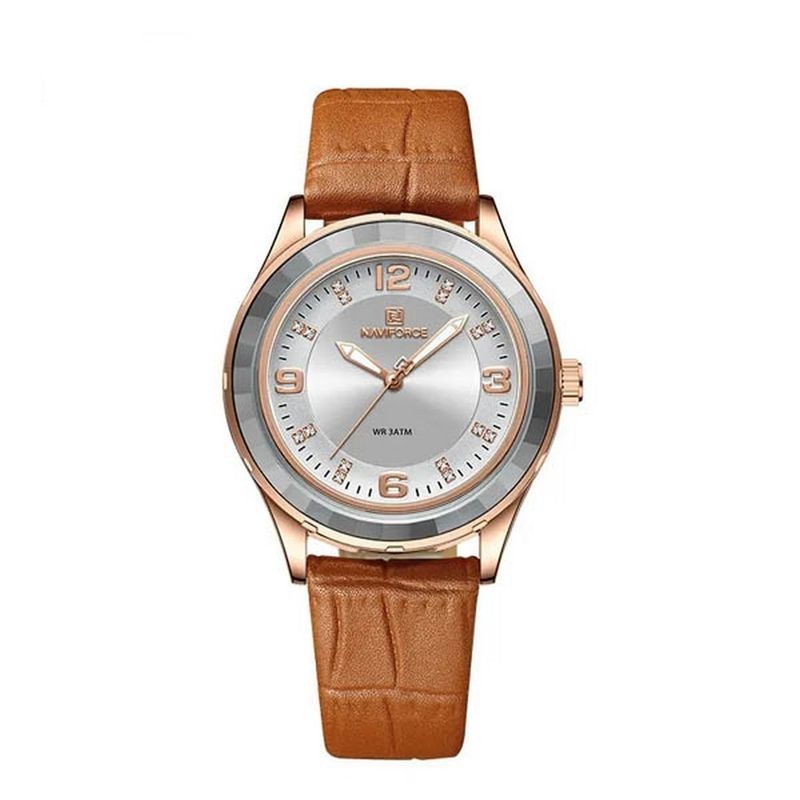NAVIFORCE - Reloj Naviforce Sport Nf5040 Mujer Cuero + Estuche