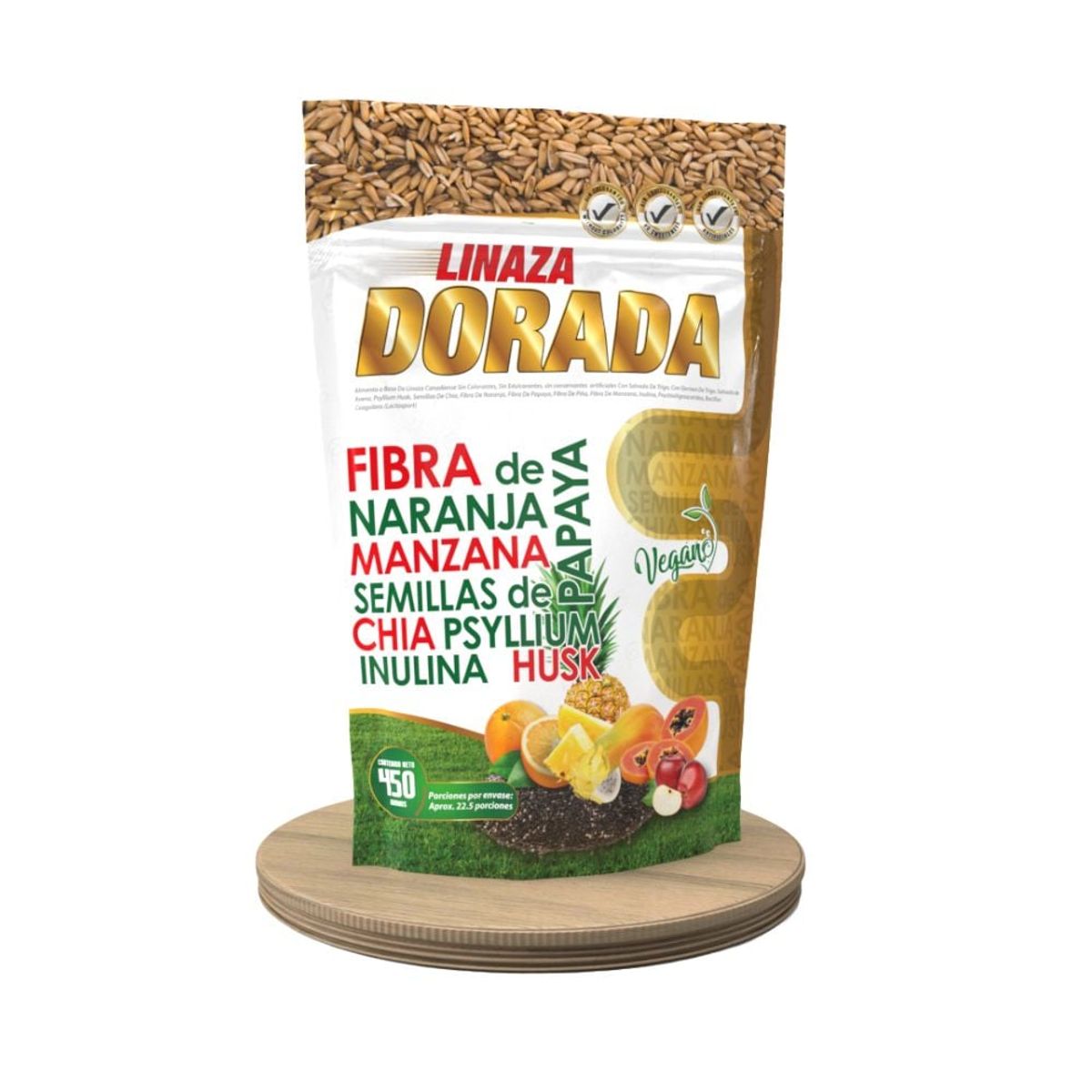 NATURAL ENERGY PRODUCTS - Linaza Dorada en Polvo Original x3