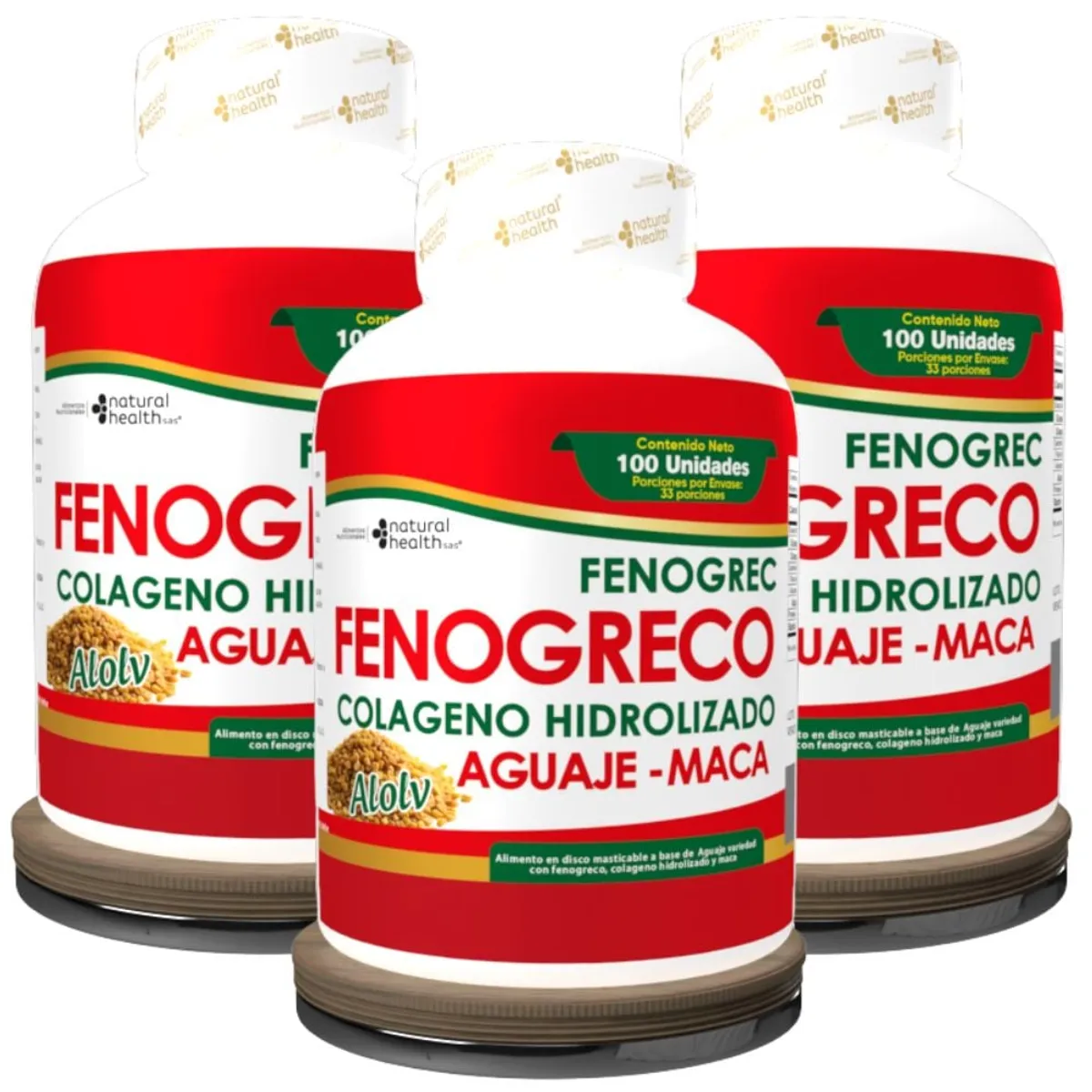 NATURAL ENERGY PRODUCTS - Capsulas de Fenogreco Puro x3
