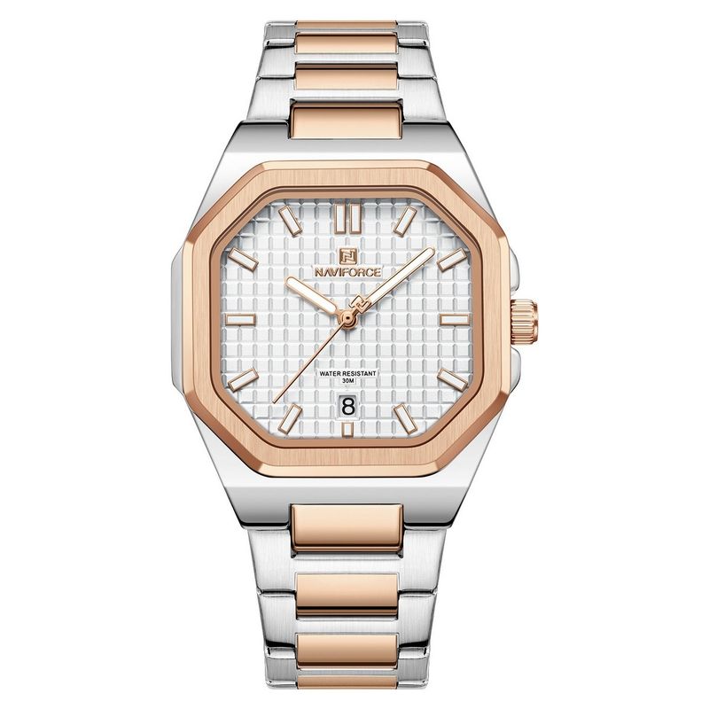 NAVIFORCE - Reloj Naviforce Casual Nf5053 Mujer Acero + Estuche