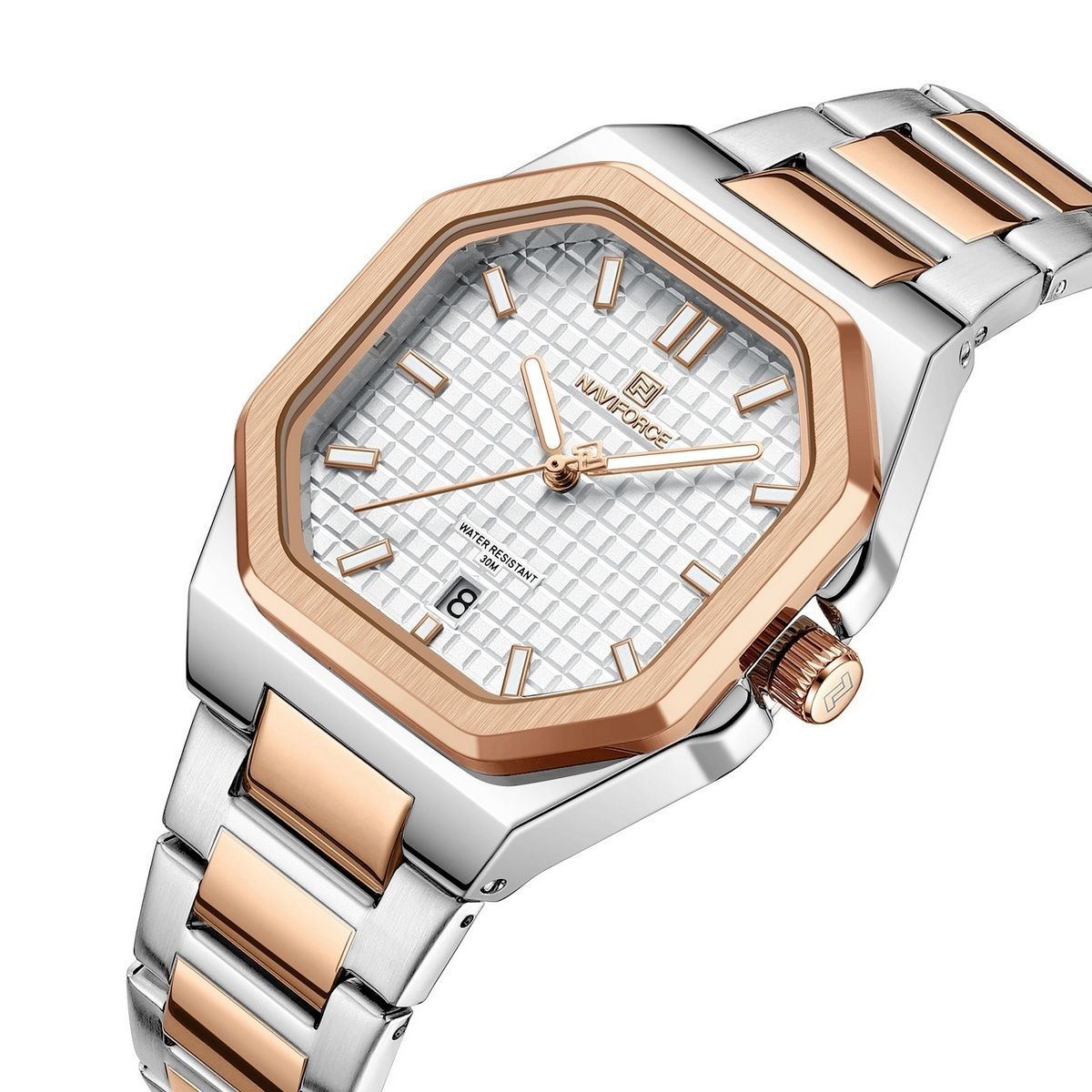 NAVIFORCE - Reloj Naviforce Casual Nf5053 Mujer Acero + Estuche