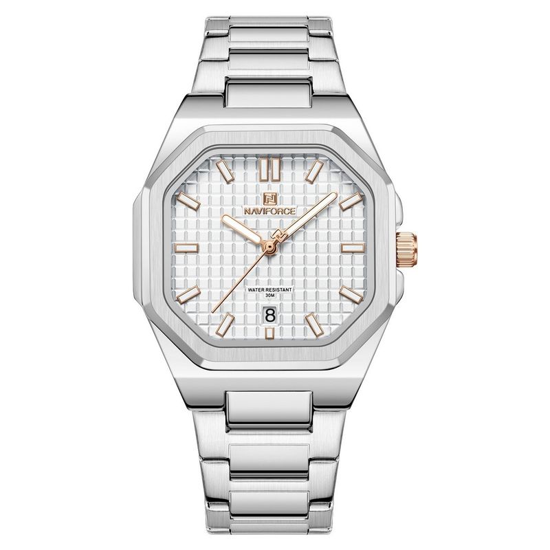 NAVIFORCE - Reloj Naviforce Casual Nf5053 Mujer Acero + Estuche