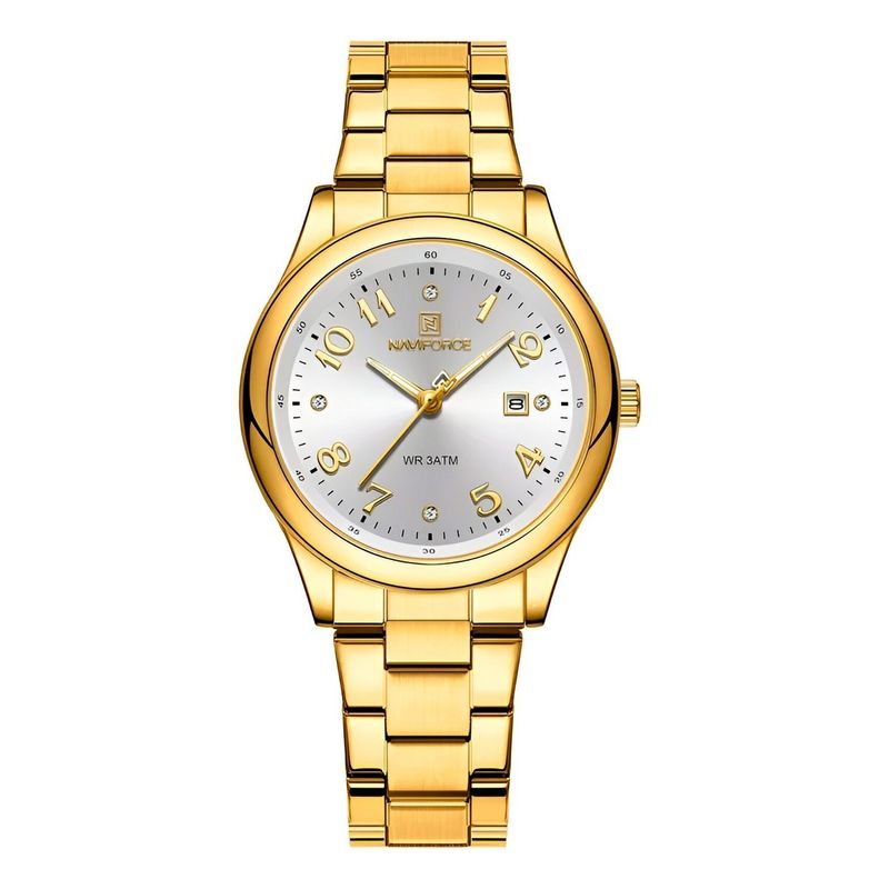 NAVIFORCE - Reloj Naviforce Casual Nf5059 Mujer Acero + Estuche