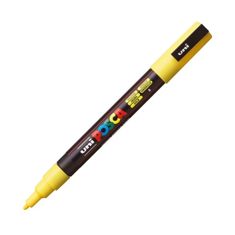 KORES - Marcador de Uni Posca Pc-3m Pintura Acrilica Amarillo