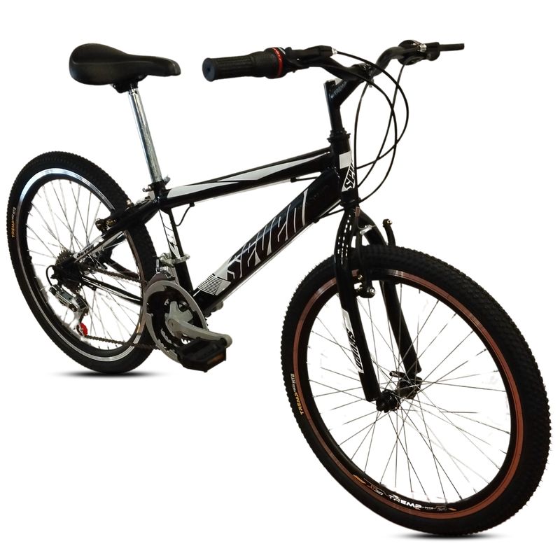 ATILA - Bicicleta Niño 20 Rines en Aluminio 18 cambios negro blanco