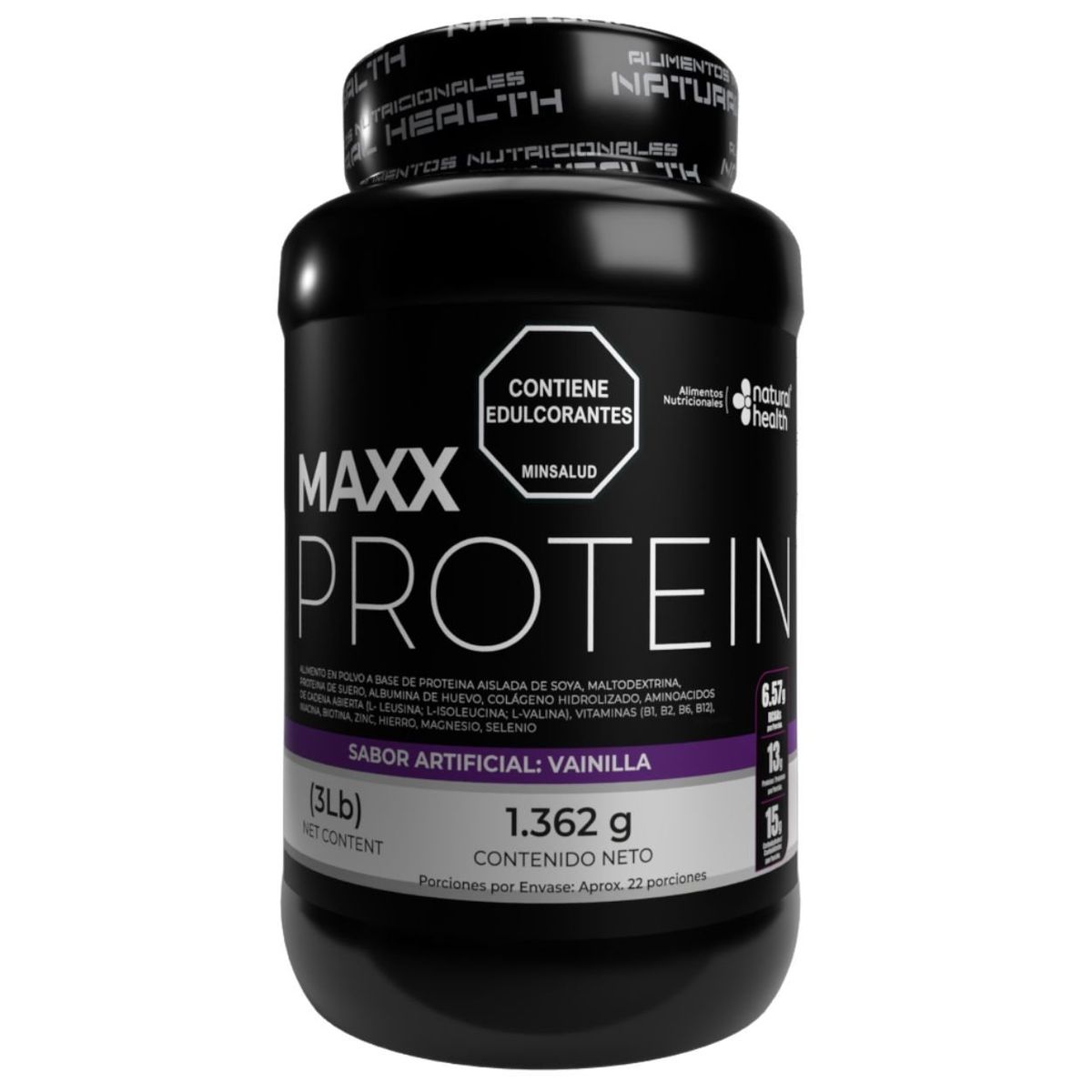 NATURAL ENERGY PRODUCTS - Maxx Protein - Proteína Pura x3