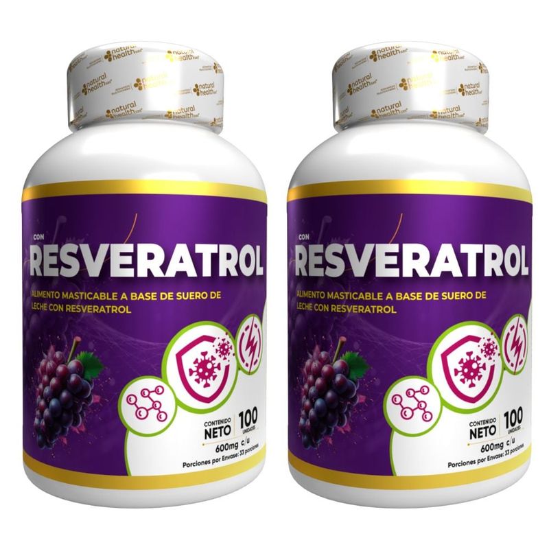 NATURAL ENERGY PRODUCTS - Resveratrol Puro con Invima x2