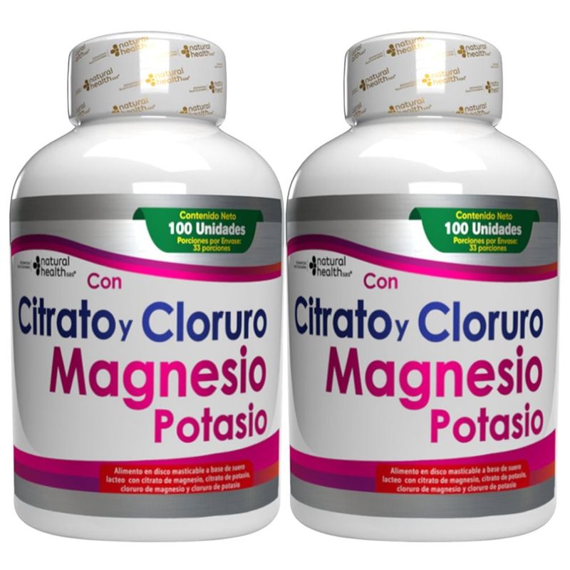 NATURAL ENERGY PRODUCTS - Citrato - Cloruro De Magnesio Y Potasio Puro x2