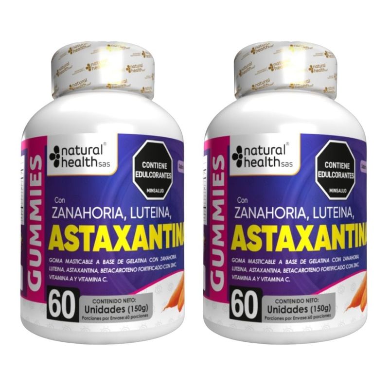 NATURAL ENERGY PRODUCTS - Gomitas de Astaxantina Pura x2