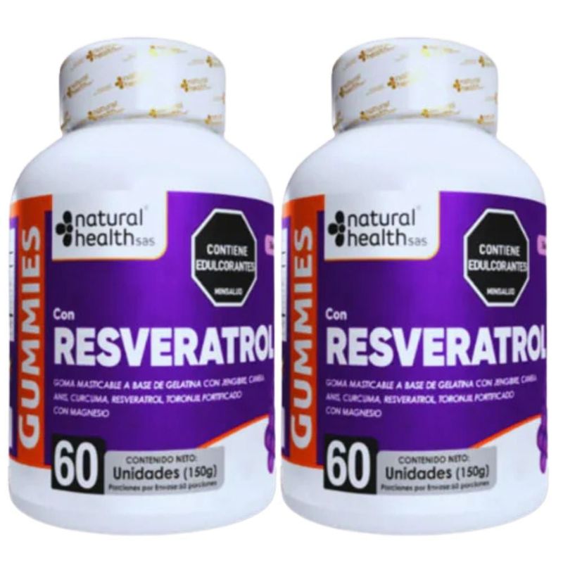 NATURAL ENERGY PRODUCTS - Gomitas De Resveratrol Puro x2