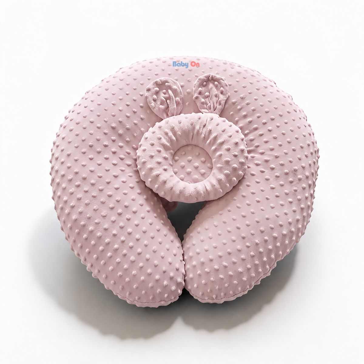 BABY ON - Almohada Cojin Materno De Lactancia Multiusos Ergonómico BabyOn Color Rosa